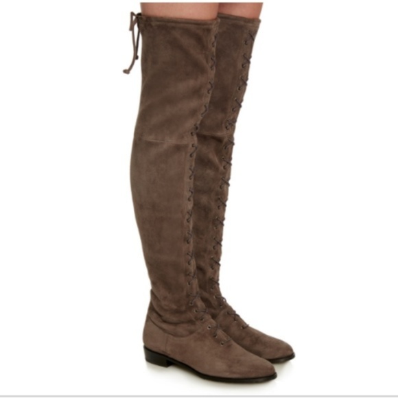 Stuart Weitzman Exes Suede Over the knee Boots 8.5 - Picture 5 of 8